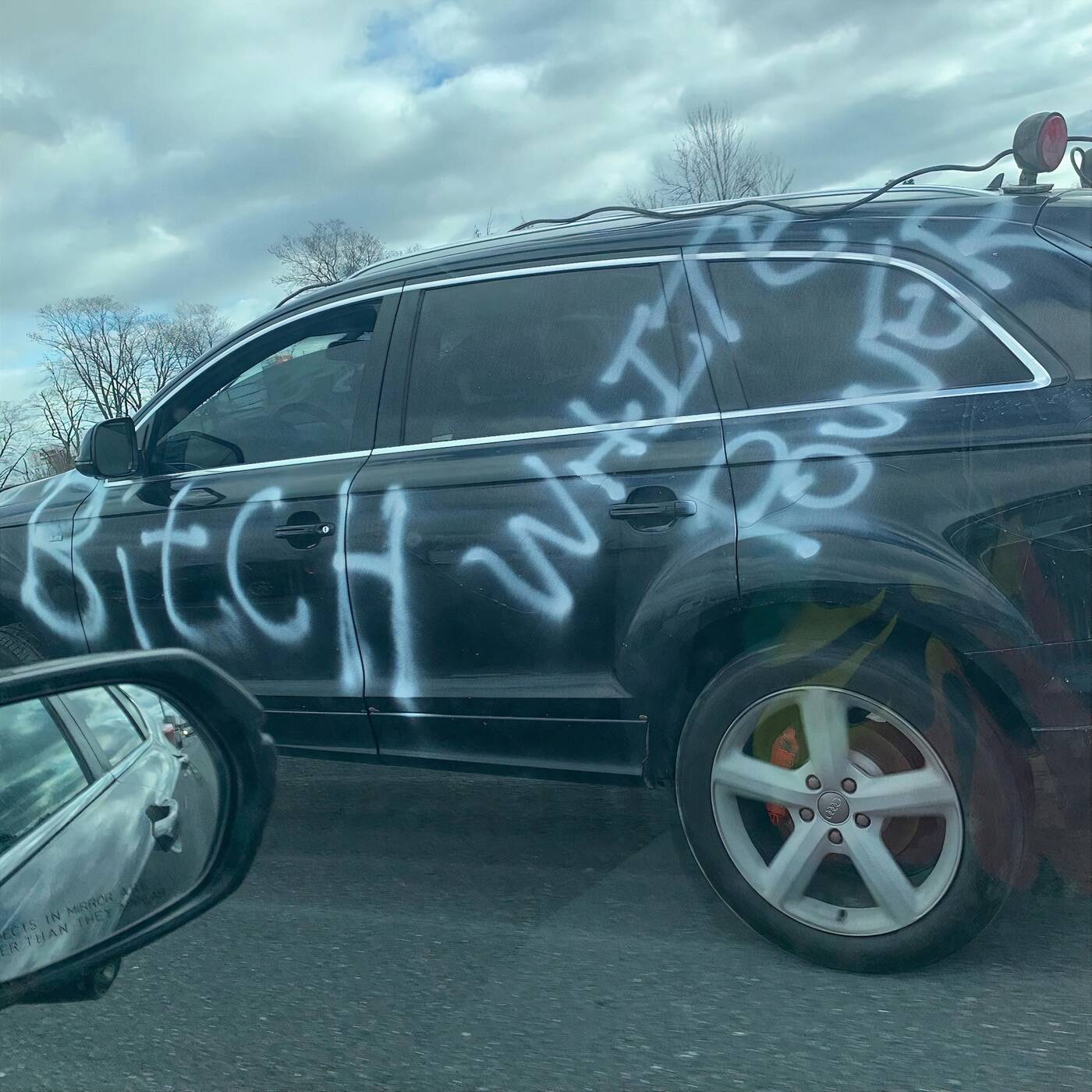racist graffiti 401