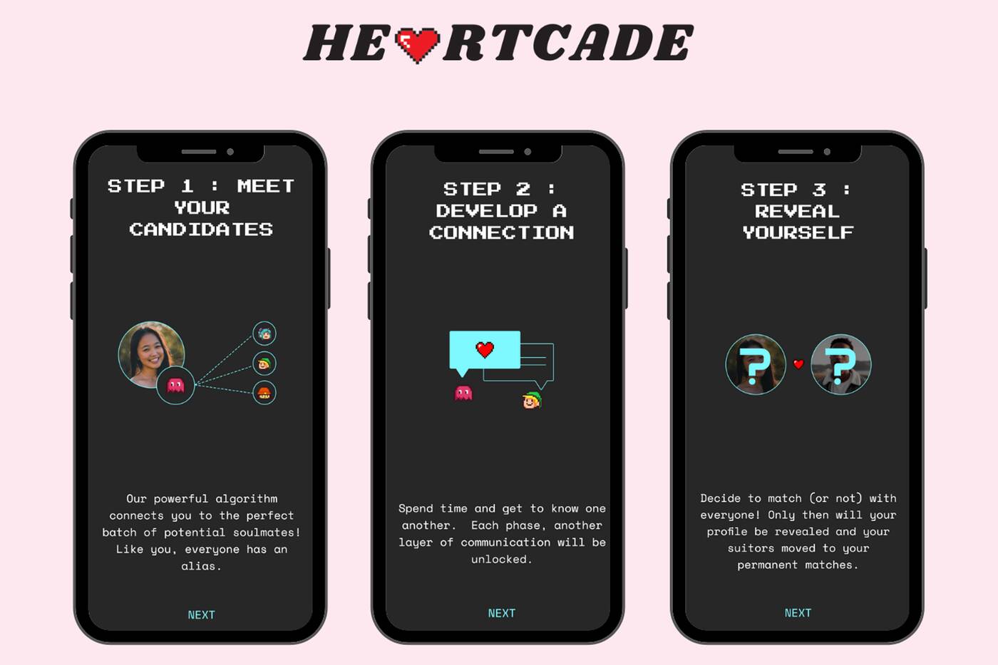 Heartcade Dating Game Keeps Your Match's Appearance A Total Secret - Narcity