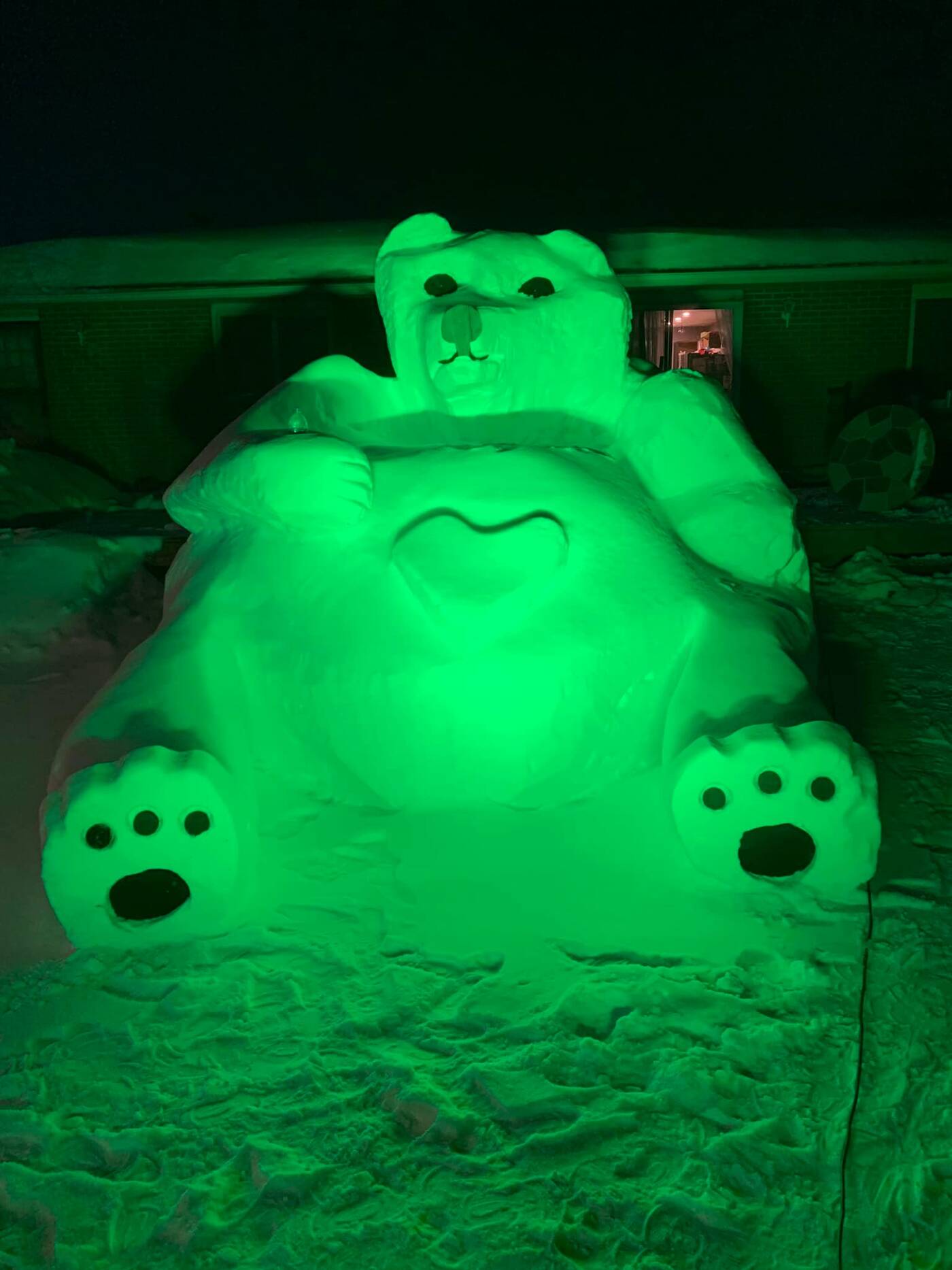 巨大的雪熊
