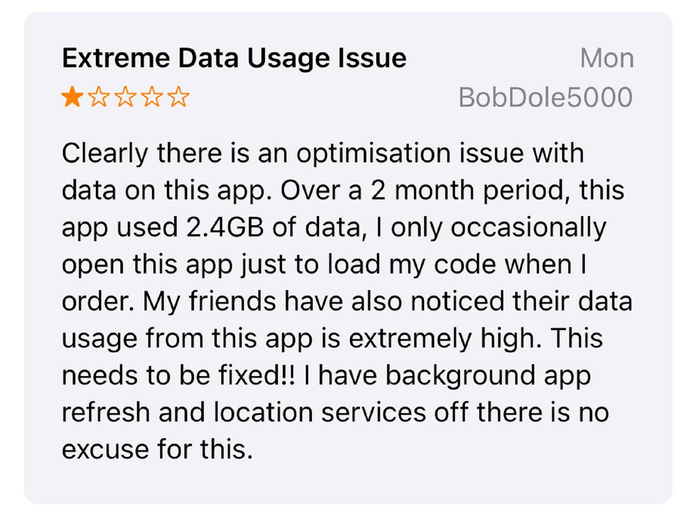 mcdonalds app data