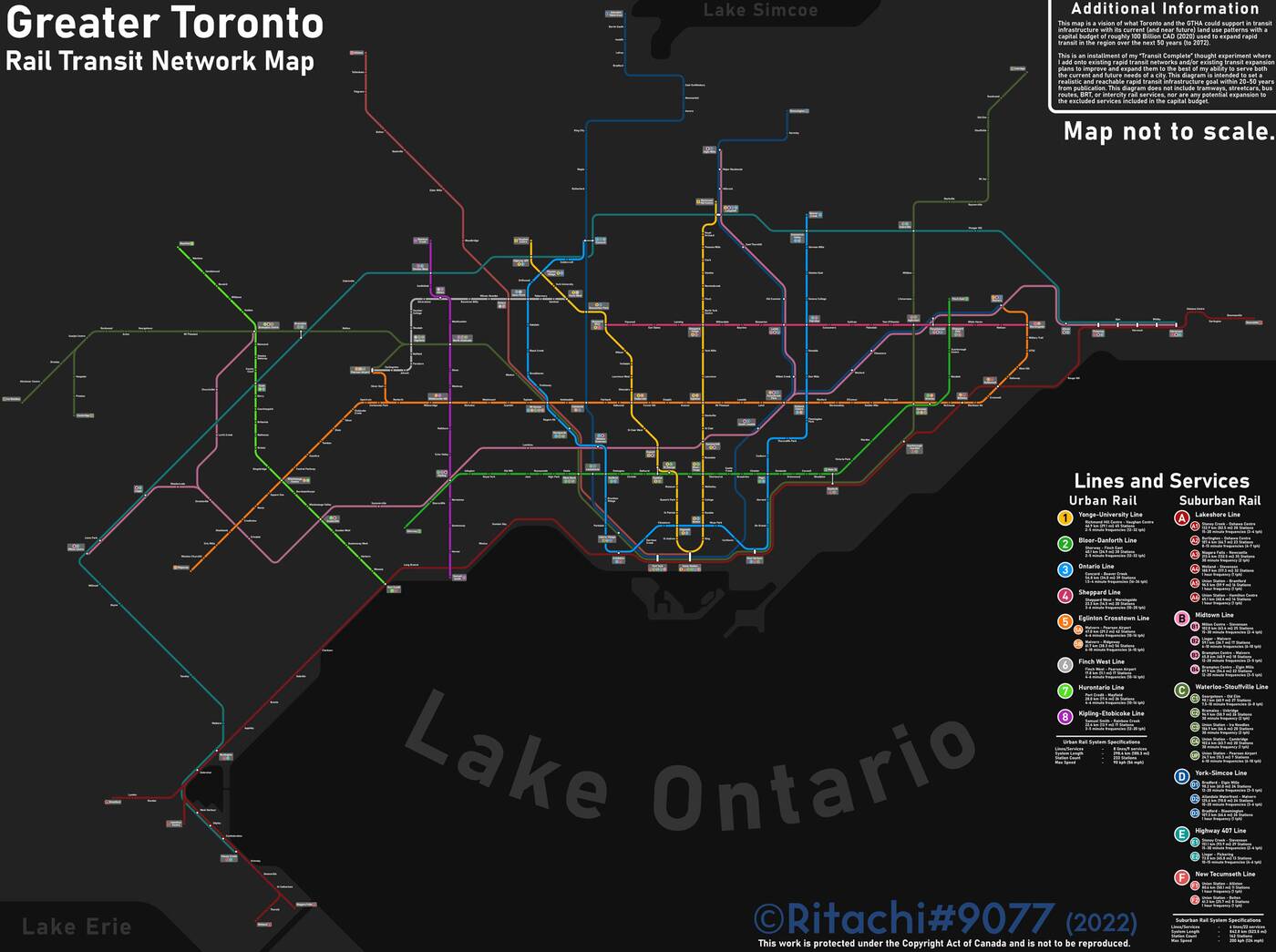 toronto transit map fantasy