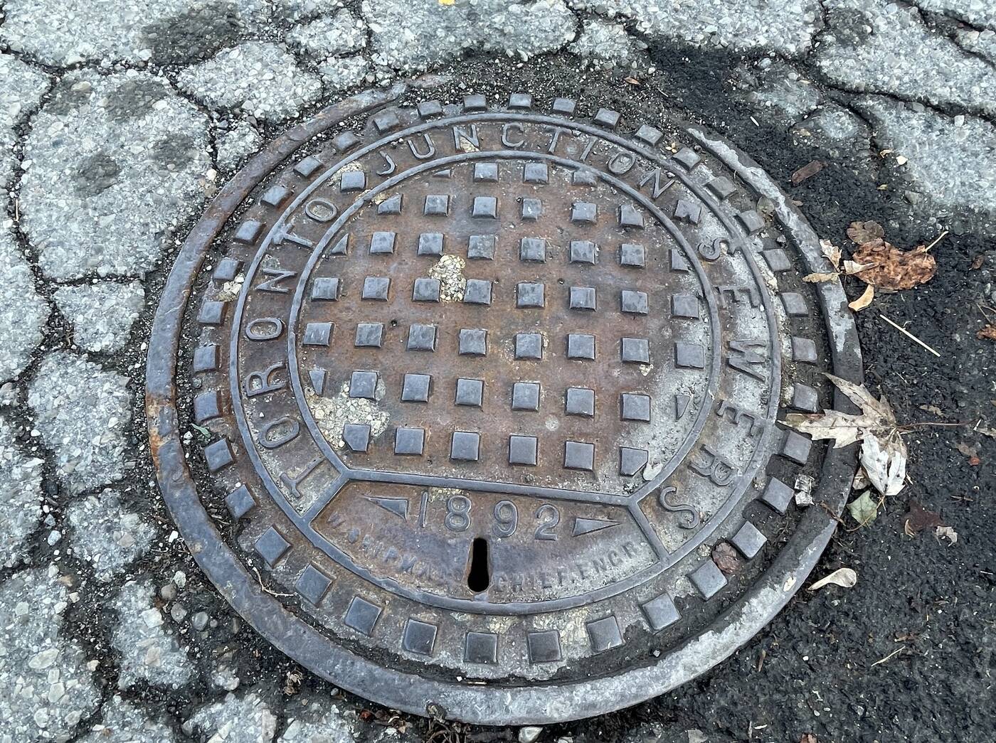 toronto oldest manhole