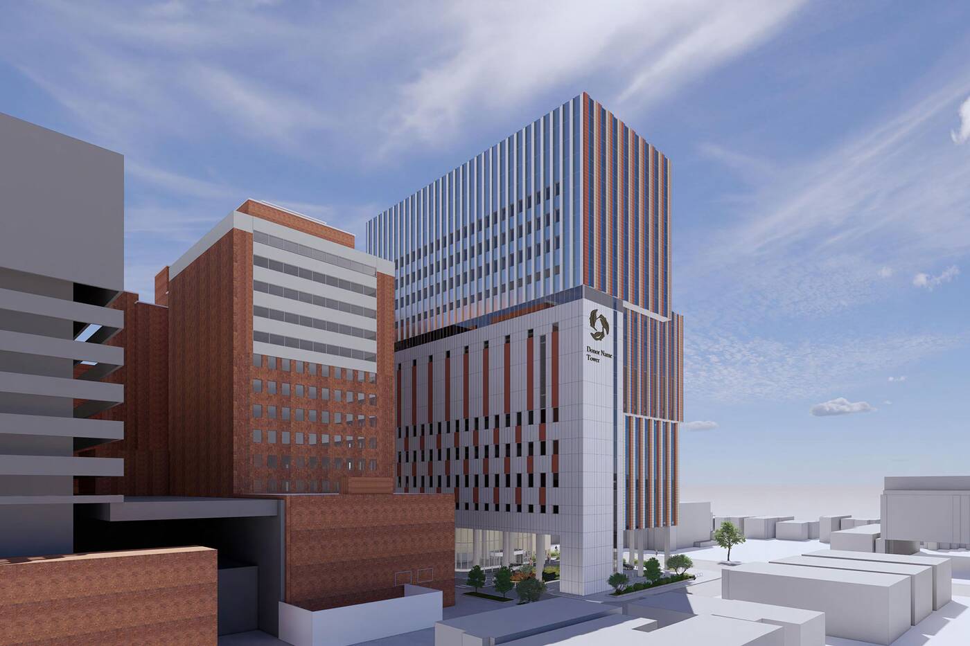 多伦多医院计划通过新大楼进行大规模扩建，这将改变这个地区1