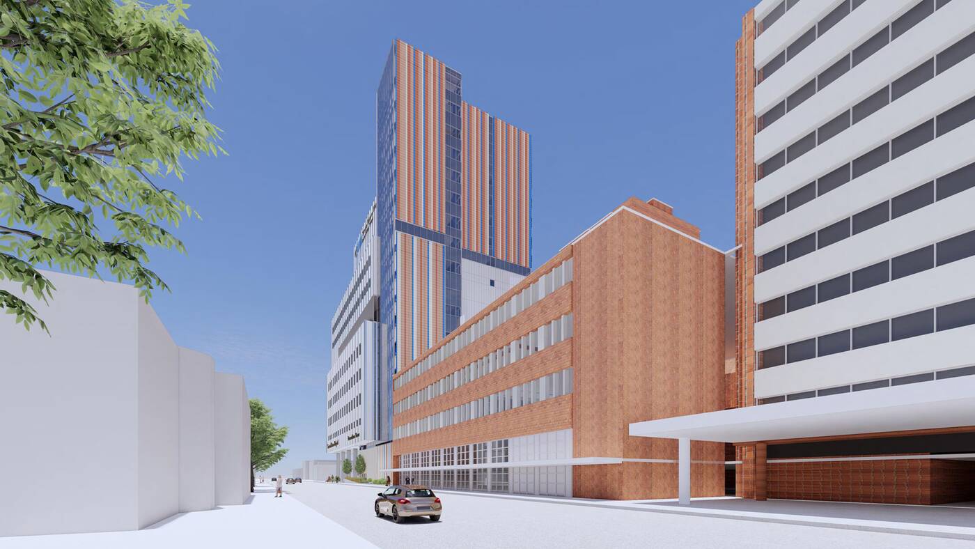 多伦多医院计划通过新大楼进行大规模扩建，这将改变这个地区2