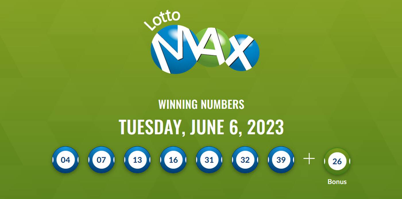 LottoMax numbers June 6, 2023