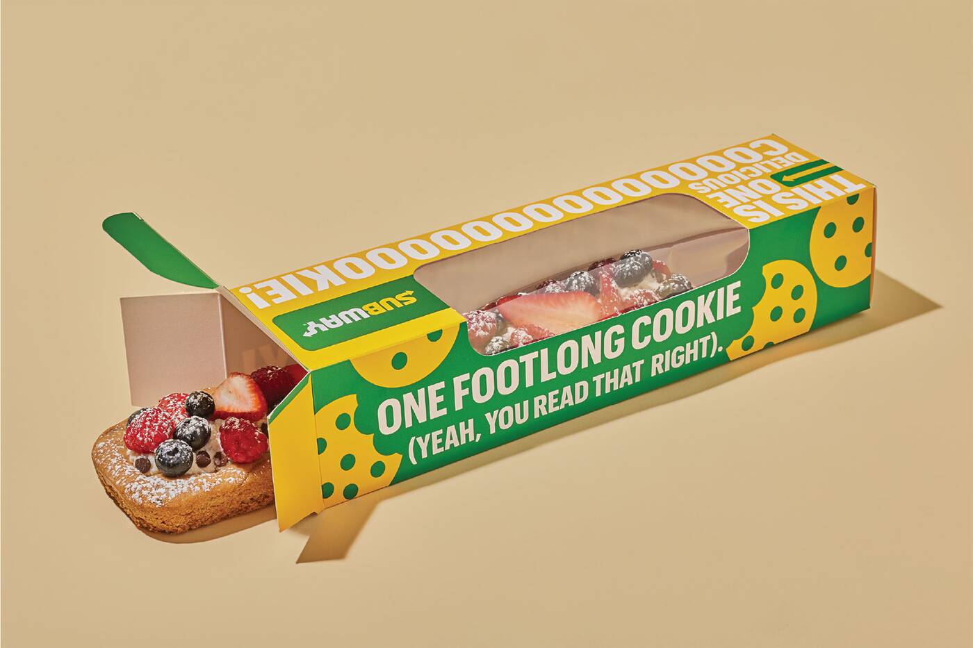 subway footlong cookie