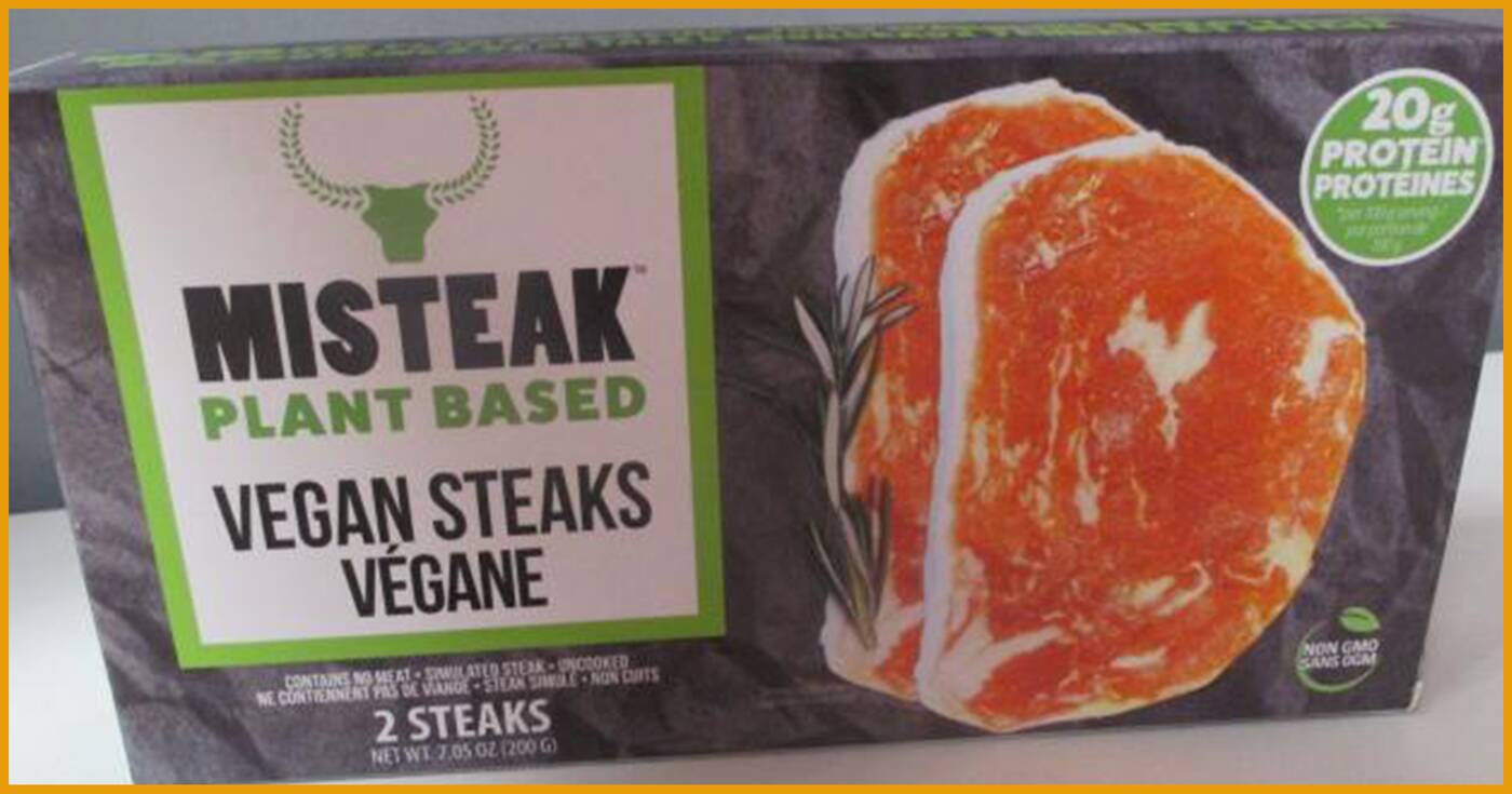 Canadian Food Inspection Agency recalls vegan steak for not being vegan