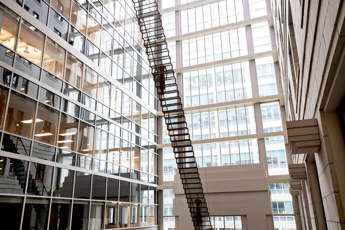 Toronto hanging staircase