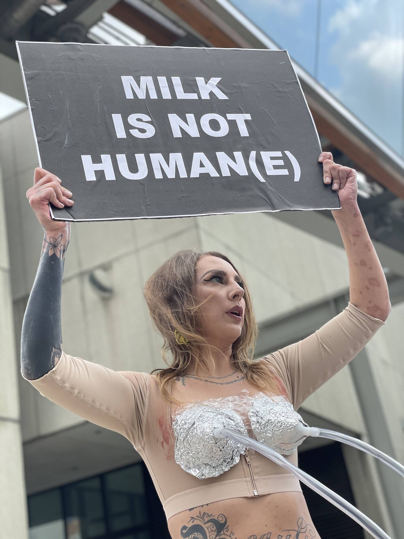 milk protest toronto